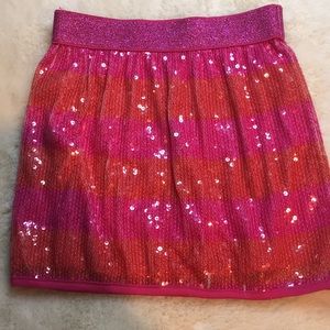 Pink and orange Sequin skirt